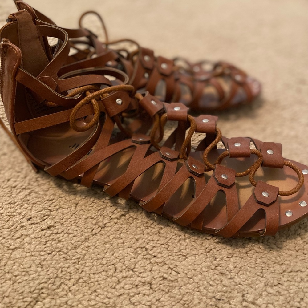 Brown Gladiator Sandals
